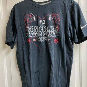Nike Falcons 49ers 2012 NFC Conference Championship Game T-shirt NFL Size L